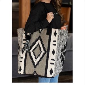 PANACHE AZTEC LINED TOTE